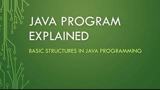 #6 Structure of Java Program Explained | ICSE Syllabus