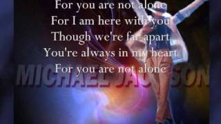 You're not alone by Michael Jackson with On-screen lyrics