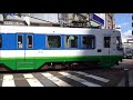 福井鉄道　福井駅ー福井城址大名町を行き交う電車