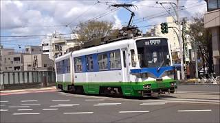 福井鉄道　福井駅ー福井城址大名町を行き交う電車