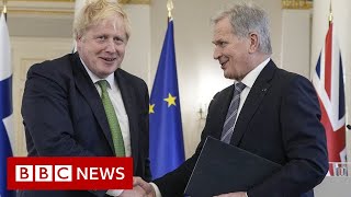 UK agrees mutual security deals with Finland and Sweden - BBC News