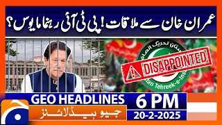 Geo News 6 PM Headlines (20th Feb 2025)