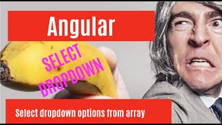 How to create select dropdown from array data in angular