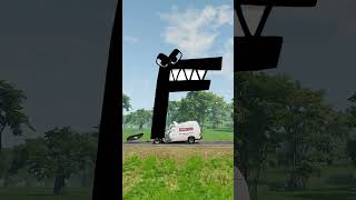 Alphabet Lore vs Cars in BeamNG.Drive #shorts