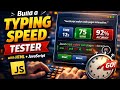 Build a Typing Speed Tester with HTML + JavaScript (Beginner Project)
