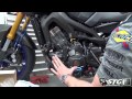 how to install a woodcraft stator cover protector on a yamaha fz 09 from sportbiketrackgear.com