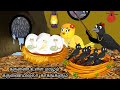 STORY OF  TREE AND CROW IN THE RAIN/MORAL STORY IN TAMIL / VILLAGE BIRDS CARTOON