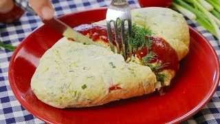 ВОТ это ОМЛЕТ!!! Нереальная ВКУСНОТА! Все смешать и ГОТОВО! Быстрый вкусный завтрак