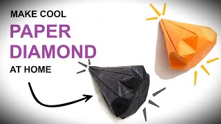 How to make a Paper Diamond | Easy Paper Craft | Origami