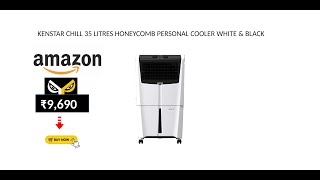 KENSTAR CHILL 35 LITRES HONEYCOMB PERSONAL COOLER WHITE  BLACK