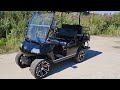 Black 48v Evolution Golf Cart With Lithium Battery Available Now