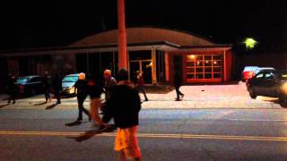 Rioters target store windows on South Florissant in Ferguson