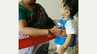 आजी आणि नातीची चेष्टा मस्करी | cute fight with grandmother|7.5 months baby