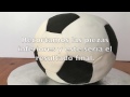 Tarta con forma de balón de fútbol