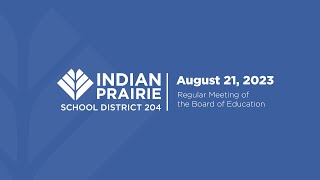 Board of Education Meeting 08/21/2023