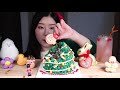 크리스마스 디저트🎄초코케이크 마카롱 먹방 christmas desserts * chocolate cake u0026 macarons mukbang eating show デザート kue