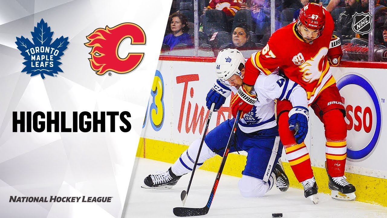 NHL Highlights | Maple Leafs @ Flames 12/12/19 - YouTube