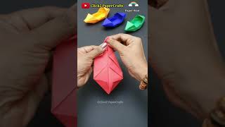 Rainy season Craft / Paper Boat / Paper Canoe / Easy Paper Crafts Without Glue /Origami Boat #shorts