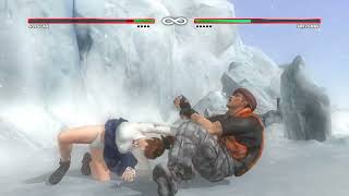 doa5lr kasumi vs bayman leon