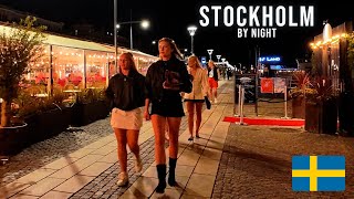 Stockholm by Night Walk 🇸🇪 | Strandvägen | Östermalm | 4K