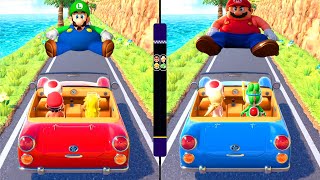 【マリオパーティスーパースターズ】ミニゲームマリオVsピーチVsロゼッタVsヨッシー (COM最強 たつじん)