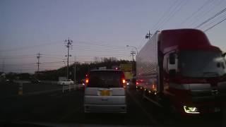 【ドラレコ】渋滞しているのに…  【Drive recorder】Despite the traffic jam ...