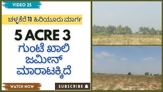 5 Acre 3 Gunte  Agriculture land for sale near Hiriyur  |  Agriculture Land for Sale Near Challakere