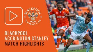 Highlights | Blackpool 1 Accrington Stanley 1