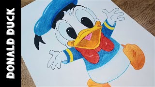 How to Draw Donald Duck (Step By Step Drawing) | Easy Drawing | Walt Disney | Aasi Kook Sketchbook