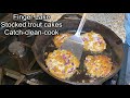 Fishing Finger Lake- Wasilla, Alaska- Stocked trout cakes- catch, clean, cook