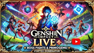 Genshin Impact Live 🔴 | Exploring, Boss Fights \u0026 Primogem Farming | Gameplay \u0026 Fun!