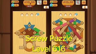 Screw Puzzle: Wood Nut \u0026 Bolt - Level 616