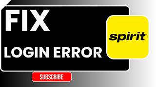 How to Fix Spirit Airlines Login Error | Step-by-Step Account Fix Guide (2026)