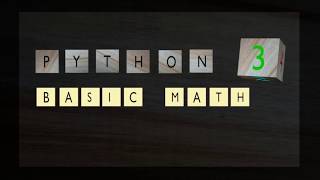 python 3 math operations simple