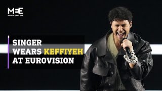 Palestinian-Swedish singer wears keffiyeh at Eurovision 2024
