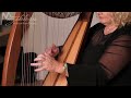 muzikkon 36 string ard ri harp rosewood played by ann tuitte