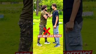 Neck Lock Awesome Self Defence Technique #bestselfdefense #rajatayyab #kravmaga #martialarts #shorts