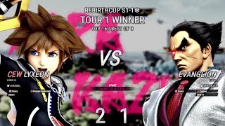 Lyxeon ( Sora ) vs Evanglion ( Kazuya ) | RebirthCup S1 #1 | Winners Round 1