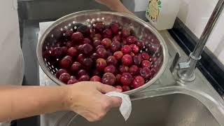 Homemade Plum wine