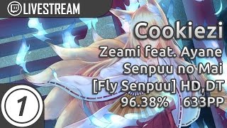 Cookiezi | Zeami feat. Ayane - Senpuu no Mai [Fly Senpuu] +HD,DT 96.38% #2 633pp 1293/1323x 3x miss