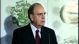 Special Envoy Mitchell Delivers Remarks With Arab League Secretary-General Moussa