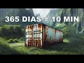 365 Days in 10 Minutes - Shipping container house transformation