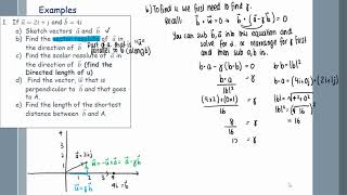 20D Vector Projection Example 1
