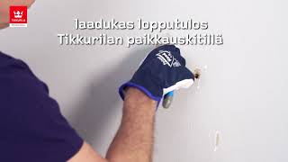 How-to: Kuinka paikata reiät ja kuopat seinässä? - Tikkurila Ammattilaiset