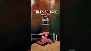 That's So True Gracie Abrams Guitar Tutorial // That's So True Guitar Lesson