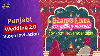 Punjabi Wedding Invitation 2.0 by LetsAnnounce