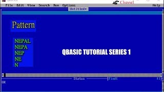 QBASIC-STRING PATTERN "NEPAL"