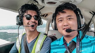 Flying a small plane in Singapore