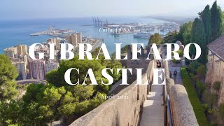 GIBRALFARO CASTLE walking tour Malaga, Costa del Sol, Spain, Europe, April 2021 city walk