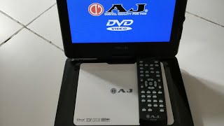 ขายเครื่องเล่นดีวีดีแบบพา ขาย AJ DVD PORTABLE PCD-19D ขายเครื่องเล่นดีวีดีแบบพกพาAJ สภาพสวยมีรีโมท